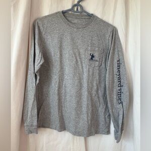 Vineyard Vines Boys Sz XL (18) 100% Cotton Long Sleeve Tee Shirt Football